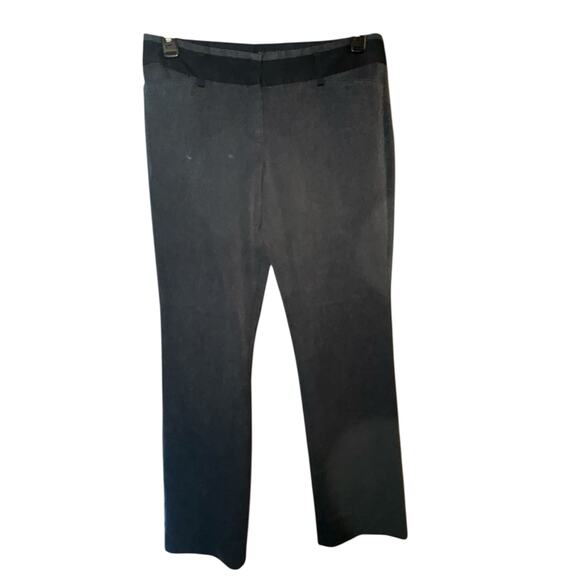 Express womens 'editor' bootcut gray dress pants with black waistband size 10R - Picture 1 of 6